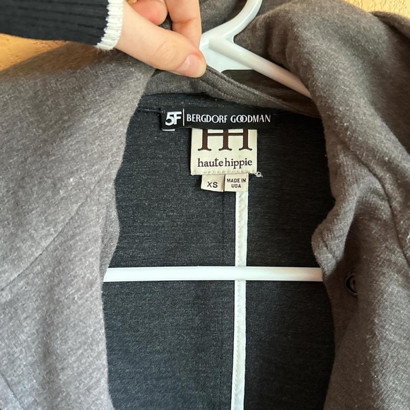 Haute Hippie Removable Hooded Jacket Blazer - Picture 6 of 8